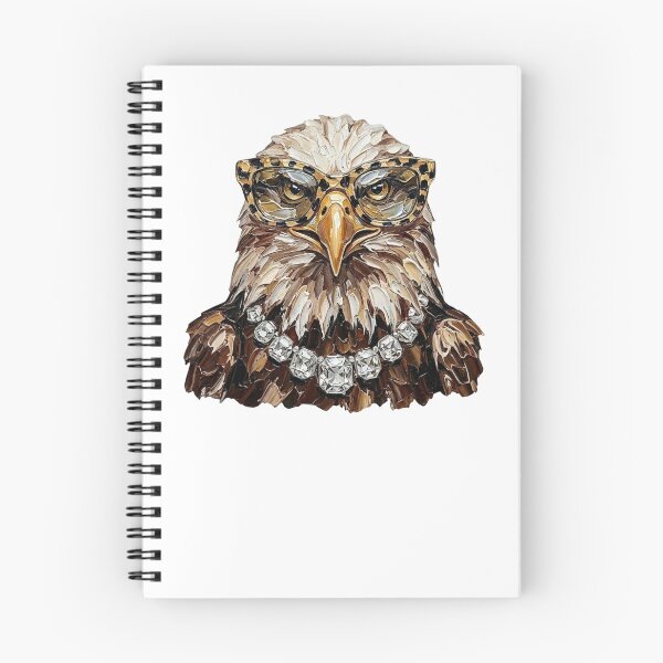 Item preview, Cool Glam Bald Eagle Leopard Sunglasses Print designed and sold by HubShirt.