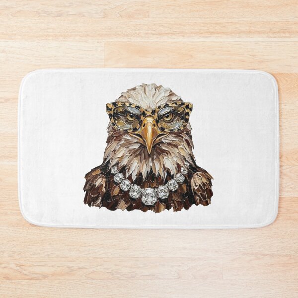 Item preview, Cool Glam Bald Eagle Leopard Sunglasses Print designed and sold by HubShirt.