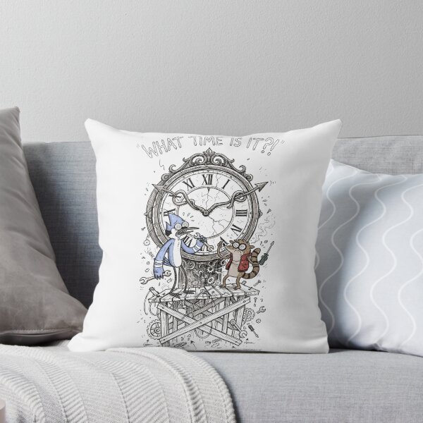 Item preview, Mordecai And Rigby Fixing Broken Clock What Time Is It Regular Show Fan Art designed and sold by FreakToons.