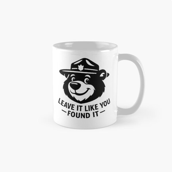 Item preview, Leave It Like You Found It – Ranger Bear Black designed and sold by GabeMountainArt.