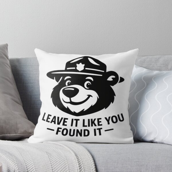 Item preview, Leave It Like You Found It – Ranger Bear Black designed and sold by GabeMountainArt.