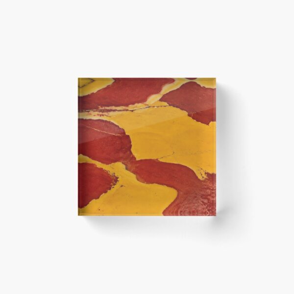 Item preview, Mookaite Jasper Quartz Gemstone Texture in Rich Red, Mustard Yellow and Golden Ochre – Bold Natural Stone Inspired Pattern for Phone Cases, Home Decor and Accessories designed and sold by SurfaceCraft Studio.