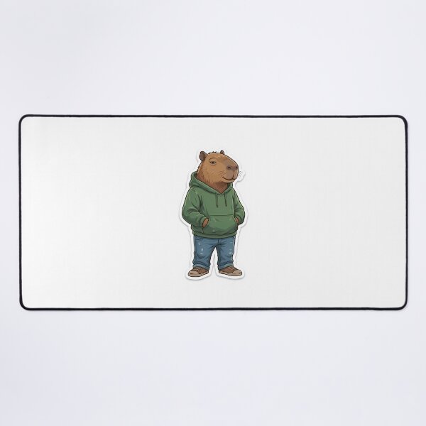Item preview, ⁠Chill Guy Capybara Funny Viral Meme Social Battery Sticker⁠ designed and sold by Julia9632.