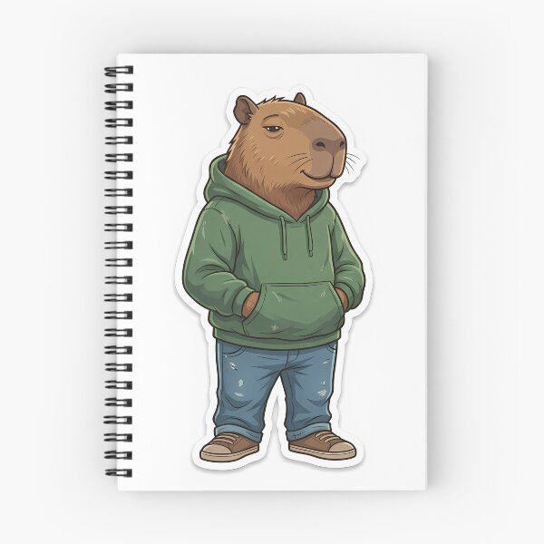 Item preview, ⁠Chill Guy Capybara Funny Viral Meme Social Battery Sticker⁠ designed and sold by Julia9632.