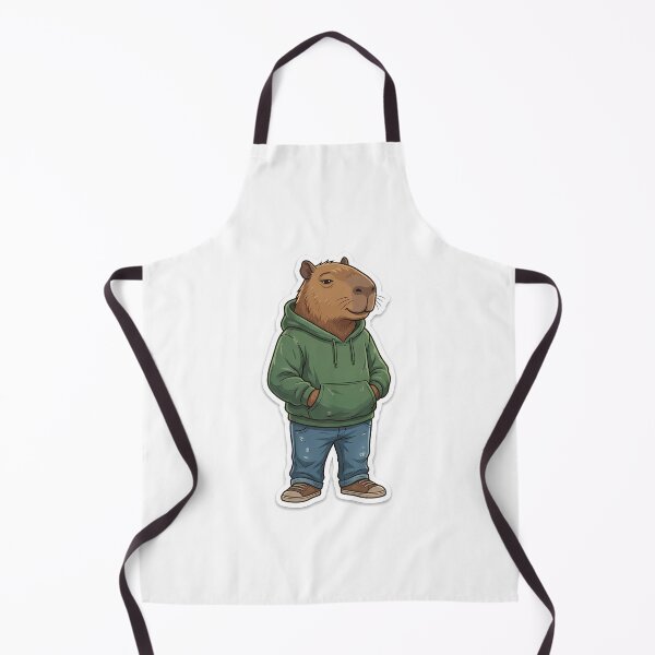 Item preview, Chill Guy Capybara Funny Viral Meme Social Battery Sticker designed and sold by Julia9632.