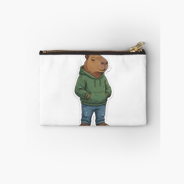 Item preview, ⁠Chill Guy Capybara Funny Viral Meme Social Battery Sticker⁠ designed and sold by Julia9632.