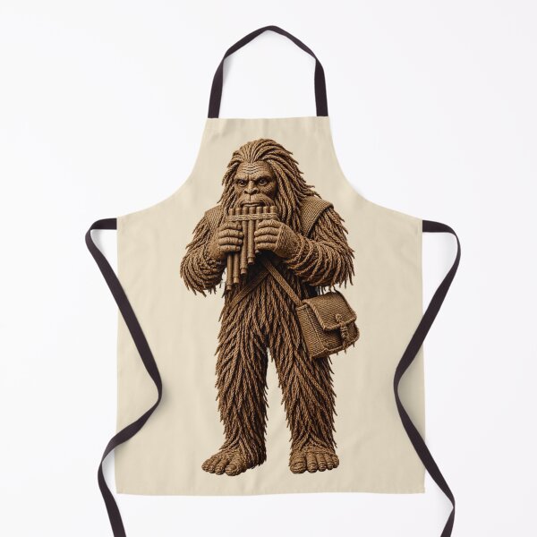 Item preview, Bigfoot Playing Pan Flute designed and sold by JUTElCONIC.