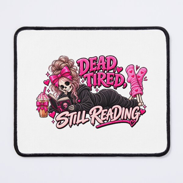 Item preview, Dead tired but still reading - Spooky Readers Club designed and sold by Chaotically Cutee.