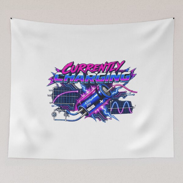 Item preview, Retro Capacitor Electronics Engineering Design | Circuit Diagram Art designed and sold by AMICO77.