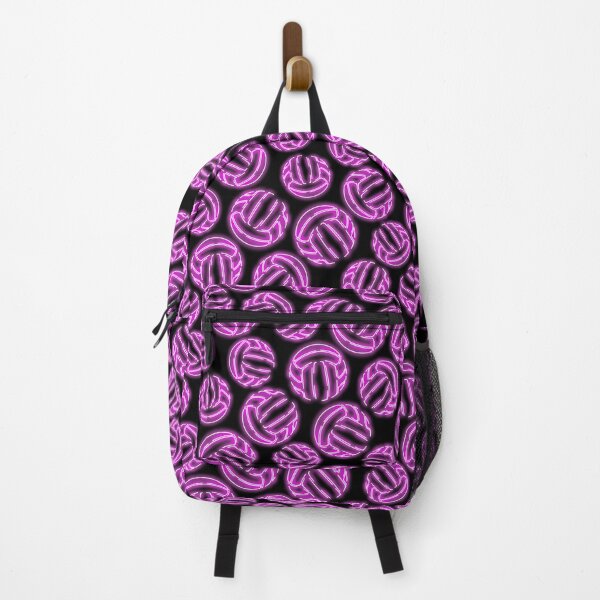 Item preview, Purple neon glow sketched line art volleyballs designed and sold by katzdzynes.