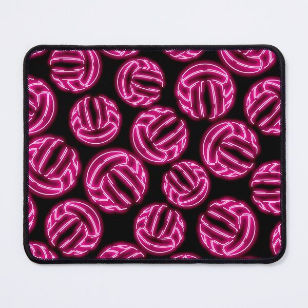 Item preview, Pink neon glow line art sketch volleyballs designed and sold by katzdzynes.