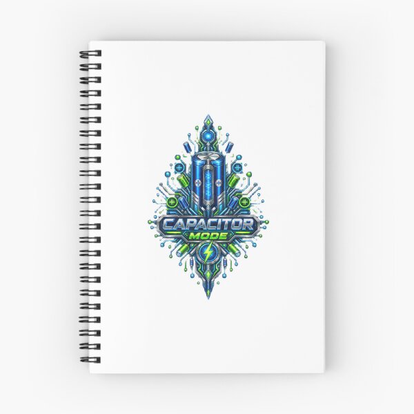 Item preview, Retro Capacitor Electronics Engineering Design | Circuit Diagram Art designed and sold by AMICO77.