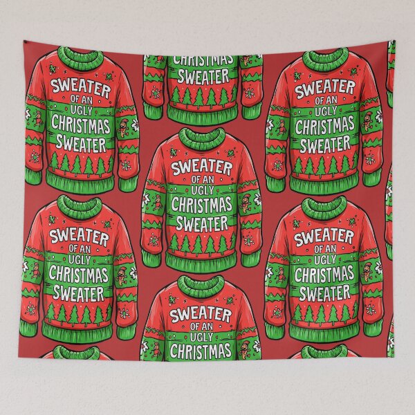 Item preview, Sweater of An Ugly Striped Christmas Sweater Design designed and sold by RichardRags.