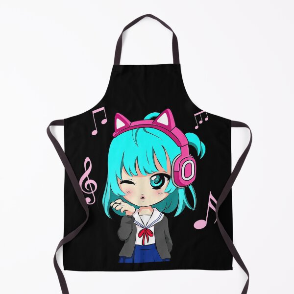 Item preview, Anime Music Girl Chibi Kawaii Japanese Otaku Cute Teen Graphic T-Shirt designed and sold by cogiaovuong.