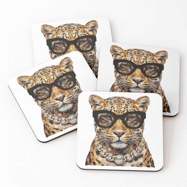 Item preview, Cool Glam Leopard Sunglasses Print designed and sold by HubShirt.