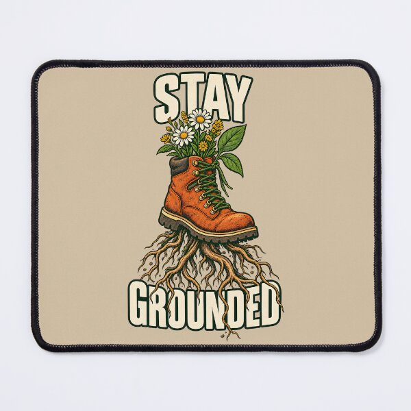 Item preview, Stay Grounded – Floral Hiking Boot with Roots designed and sold by VioVibe.
