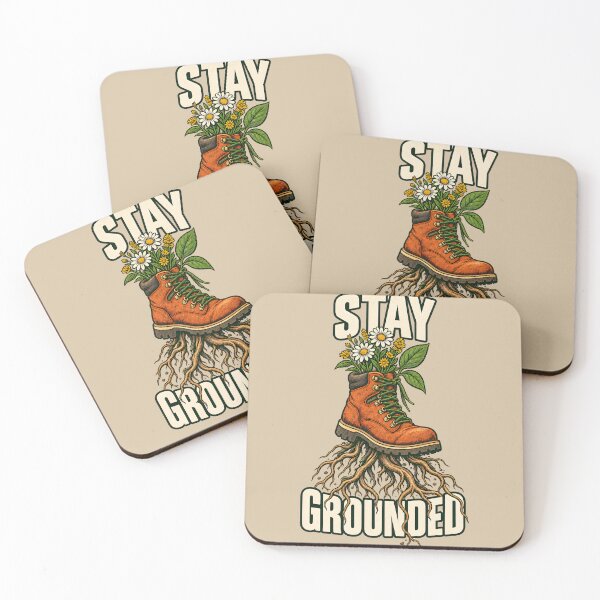 Item preview, Stay Grounded – Floral Hiking Boot with Roots designed and sold by VioVibe.