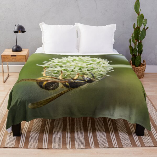 Item preview, European wasp on Wild Angelica designed and sold by Jouko Lehto Photography.