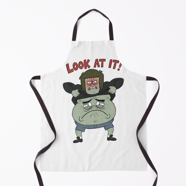 Item preview, Muscle Man Lifting Shirt Look At It Regular Show Fan Art designed and sold by FreakToons.