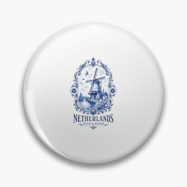 Item preview, Dutch Windmill Netherlands Landscape | Holland Travel Art designed and sold by AMICO77.