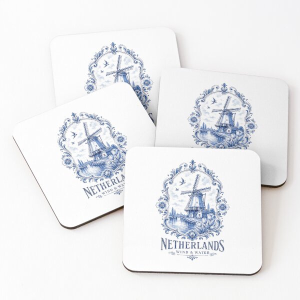 Item preview, Dutch Windmill Netherlands Landscape | Holland Travel Art designed and sold by AMICO77.
