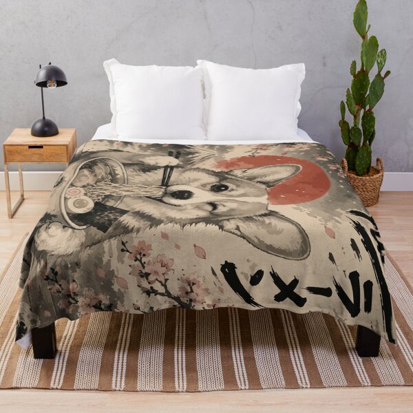 Item preview, Corgi Ramen Sumie Japanese Vintage designed and sold by TomFrontierArt.