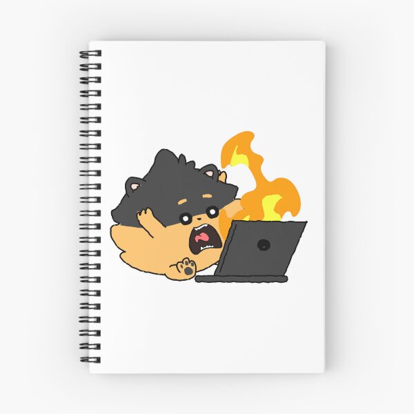 Item preview, Fire at the office | Pomeranian designed and sold by Pompompom-store.