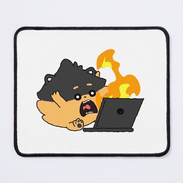 Item preview, Fire at the office | Pomeranian designed and sold by Pompompom-store.