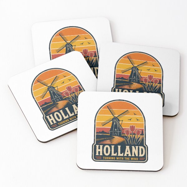 Item preview, Dutch Windmill Netherlands Landscape | Holland Travel Art designed and sold by AMICO77.