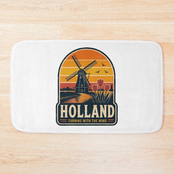 Item preview, Dutch Windmill Netherlands Landscape | Holland Travel Art designed and sold by AMICO77.