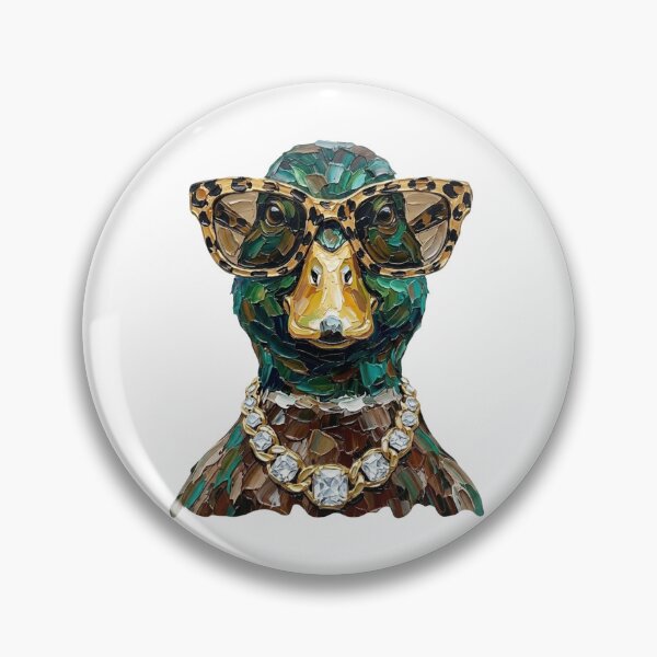 Item preview, Cool Glam Mallard Duck Leopard Sunglasses Print designed and sold by HubShirt.