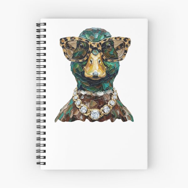 Item preview, Cool Glam Mallard Duck Leopard Sunglasses Print designed and sold by HubShirt.