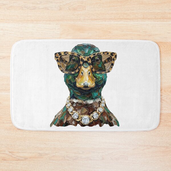 Item preview, Cool Glam Mallard Duck Leopard Sunglasses Print designed and sold by HubShirt.
