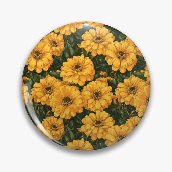 Item preview, Minimalistic Zinnia Flower  - Botanical Garden Pattern - Housewarming Gifts designed and sold by RoyalStarsPatts.