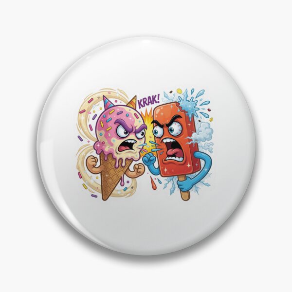 Item preview, Summer Ice Cream Popsicle Rivalry Sticker designed and sold by Imaginarium of Chaos falcon88 .