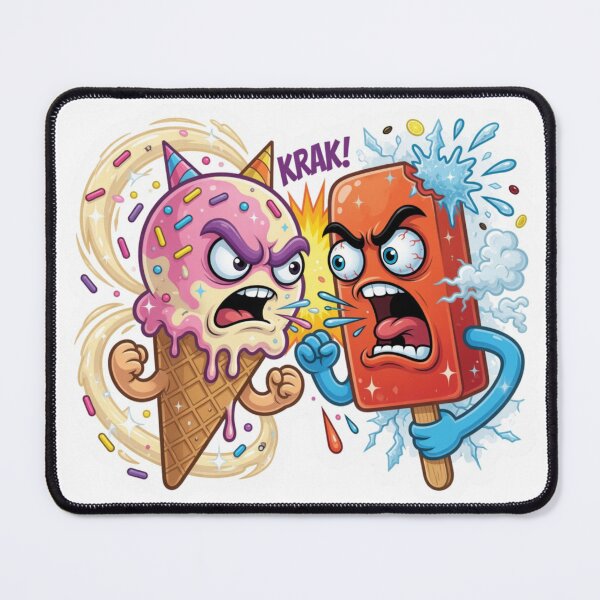 Item preview, Summer Ice Cream Popsicle Rivalry Sticker designed and sold by Imaginarium of Chaos falcon88 .