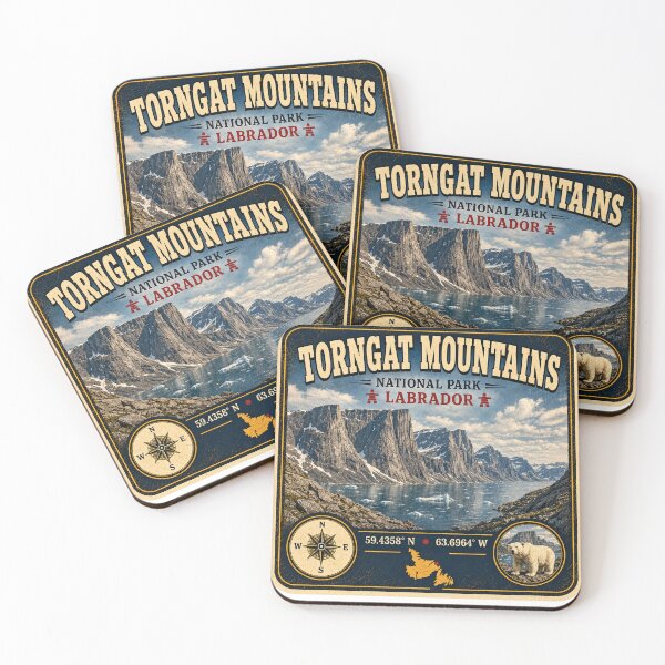 Item preview, Torngat Mountains National Park Labrador Vintage Travel Sticker | Canada designed and sold by naturalsurvival.