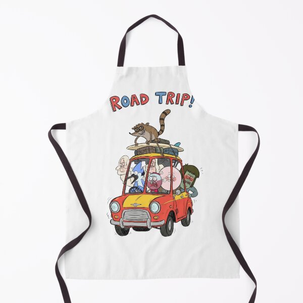 Item preview, Funny Regular Show Characters Road Trip In Small Red Car designed and sold by FreakToons.