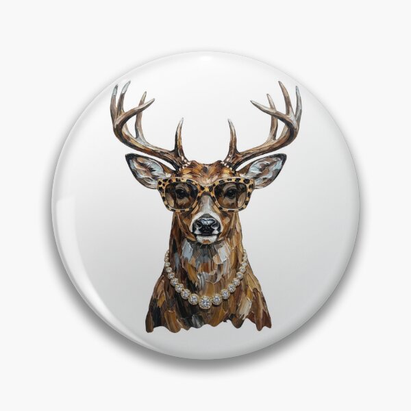 Item preview, Cool Glam Whitetail Deer  Leopard Sunglasses Print designed and sold by HubShirt.