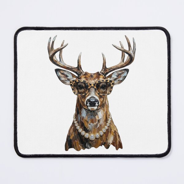 Item preview, Cool Glam Whitetail Deer  Leopard Sunglasses Print designed and sold by HubShirt.