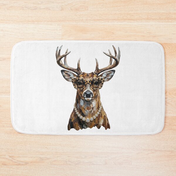Item preview, Cool Glam Whitetail Deer  Leopard Sunglasses Print designed and sold by HubShirt.