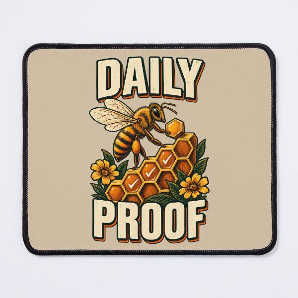 Item preview, Daily Proof – Hardworking Bee and Honeycomb designed and sold by VioVibe.