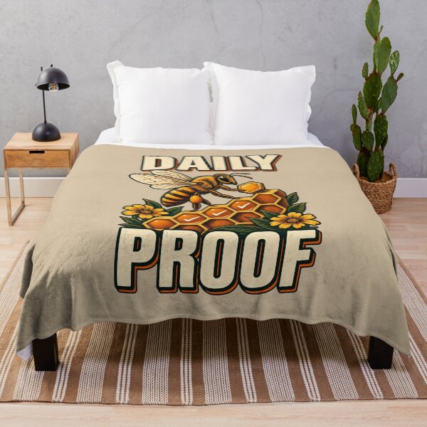 Item preview, Daily Proof – Hardworking Bee and Honeycomb designed and sold by VioVibe.