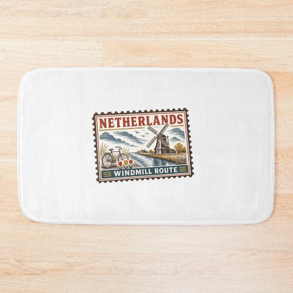 Item preview, Dutch Windmill Netherlands Landscape | Holland Travel Art designed and sold by AMICO77.
