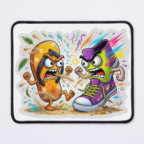 Item preview, Flip Flops Sneakers Summer Rivalry Sticker designed and sold by Imaginarium of Chaos falcon88 .