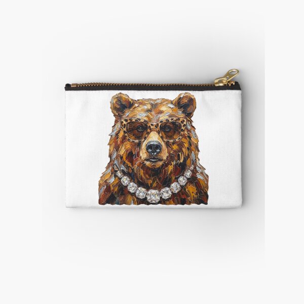 Item preview, Cool Glam Bear Leopard Sunglasses Print designed and sold by HubShirt.