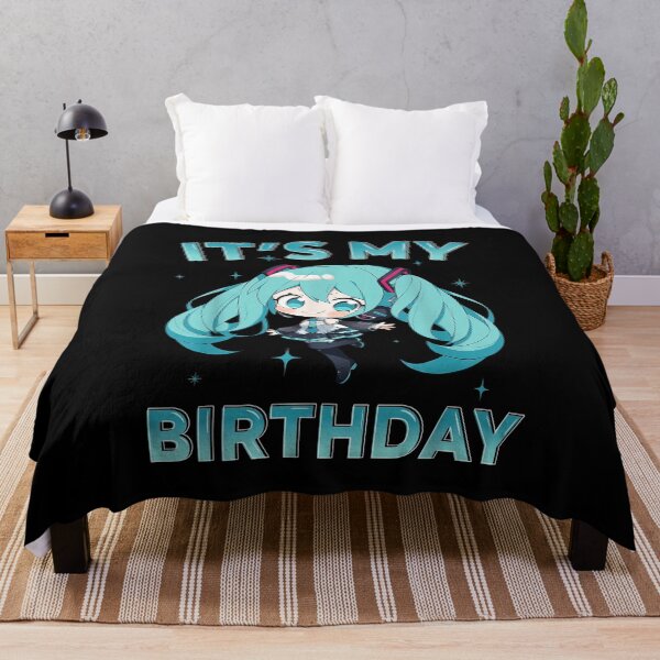 Item preview, Hatsune Miku Birthday Anime Girl I Love Music Manga Otaku T-Shirt designed and sold by cogiaovuong.