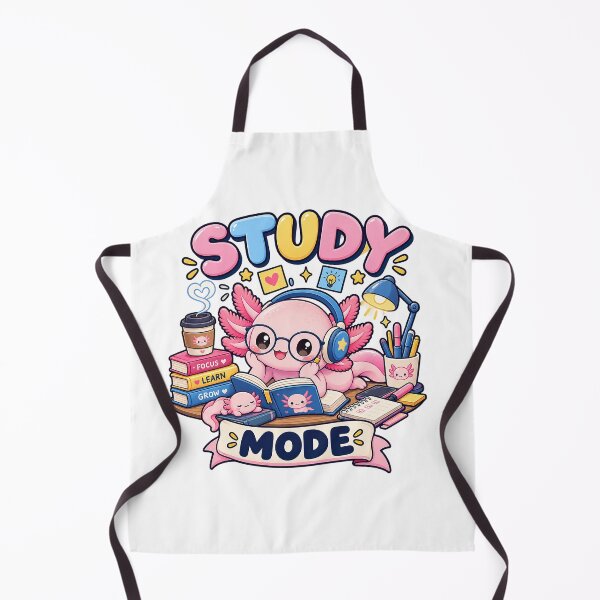 Item preview, Cute Axolotl Study Mode Kawaii Reading Student Study Buddy designed and sold by suthee navakul.