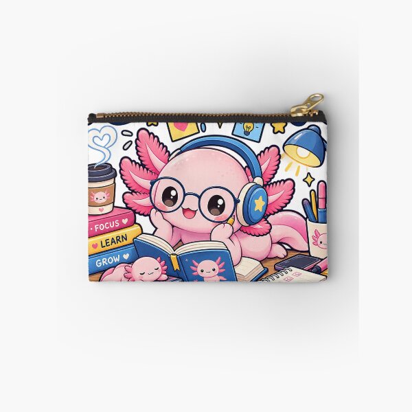 Item preview, Cute Axolotl Study Mode Kawaii Reading Student Study Buddy designed and sold by suthee navakul.