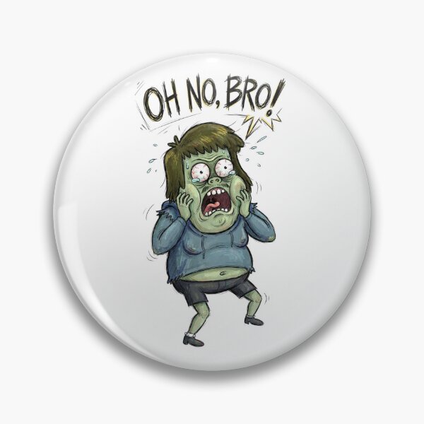 Item preview, Muscle Man Oh No Bro Funny Regular Show Fan Art designed and sold by FreakToons.